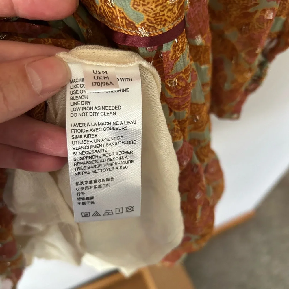 Free People NWOT Free Swinging Mini Dress, Orange, Size Med